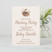 Invitation Neutre De La Partie De Nidification Ave (Debout devant)