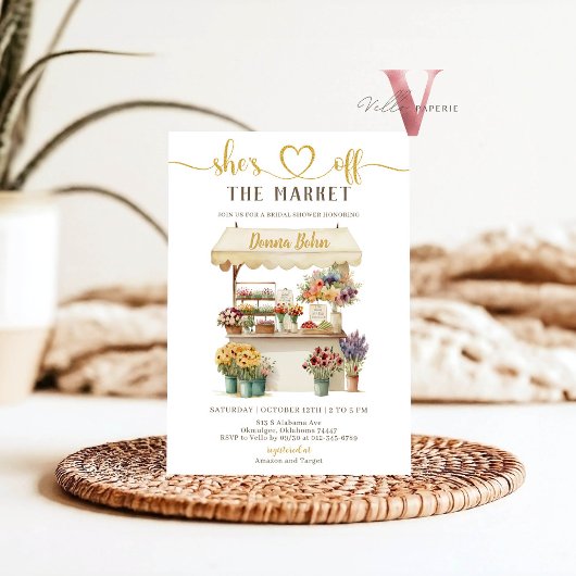 Invitation Neutre elle est hors du marché Fête des mariées In