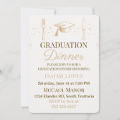 Invitation neutre et douce pour le dîner (Devant)