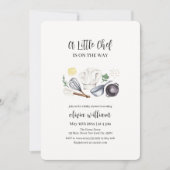 Invitation Neutre Genre Moderne Petit Chef Baby shower (Devant)