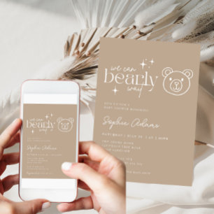 Invitation Neutre, nous pouvons attendre prématurément Teddy