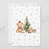 Invitation Neutre, on peut attendre le Baby shower de Noël (Dos)