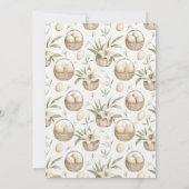 Invitation neutre pour une chasse aux œufs de Pâqu (Dos)