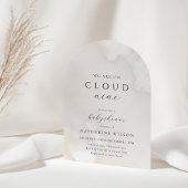 Invitation Neutre Sur Le Nuage Neuf Baby showers