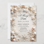 Invitation Neutre Un Joyeux Petit Baby shower (Devant)