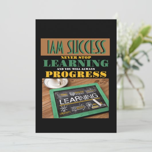 INVITATION NEVER STOP LEARNING (Debout devant)