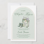Invitation New Chapter Begins gender neutral Baby shower  (Devant)