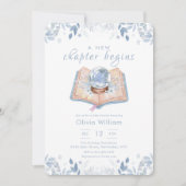 Invitation New Chapter Begins Winter Snowball Baby Shower (Devant)