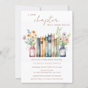 Invitation New Chapter Story book Gender Neutral Baby shower