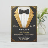 Invitation New Chic Suit Award Hommes Adulte Tuxedo 18e Anniv (Debout devant)