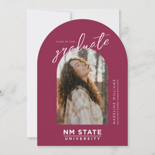 Invitation New Mexico State University Graduation (Devant)
