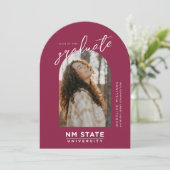 Invitation New Mexico State University Graduation (Debout devant)