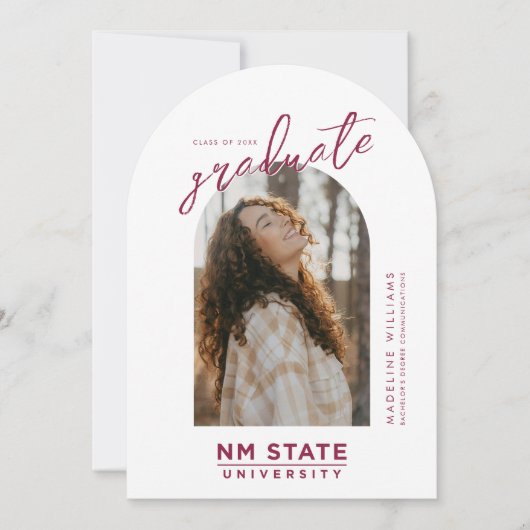 Invitation New Mexico State University Graduation (Devant)