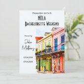 Invitation New Orleans Destination Bachelorette Weekend (Debout devant)