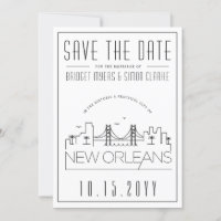New Orleans Mariage Styliszed Skyline Enregistrer 