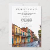 Invitation New Orleans Watercolor Birthday Weekend (Dos)