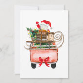 Invitation new year Santa truck merry Christmas (Dos)