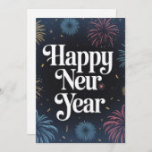 Invitation New Year Wishing (Devant / Derrière)