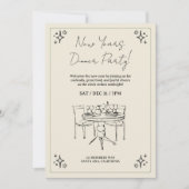 Invitation New Years Dinner Party (Devant)