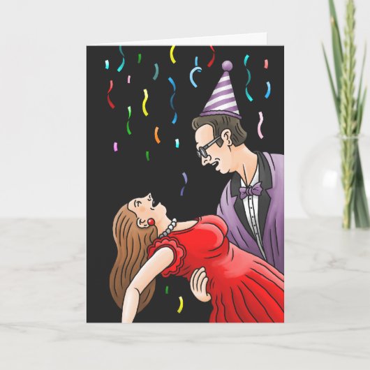 Invitation New Years Eve Confetti Party (Devant)