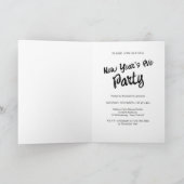 Invitation New Years Eve Confetti Party (Intérieur)