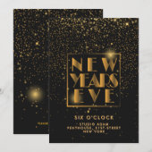 Invitation New Years Eve Party Event Details Announcement (Devant / Derrière)