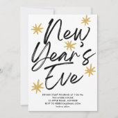 Invitation New Year's Eve Party Handwritten (Devant)