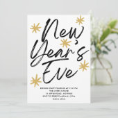 Invitation New Year's Eve Party Handwritten (Debout devant)