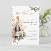 Invitation New Year's Eve Ring In The New Year Party (Debout devant)