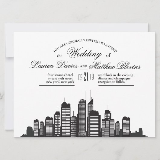 Invitation new york (Devant)