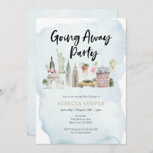 Invitation New York City Allez à l'invitation de la fête
