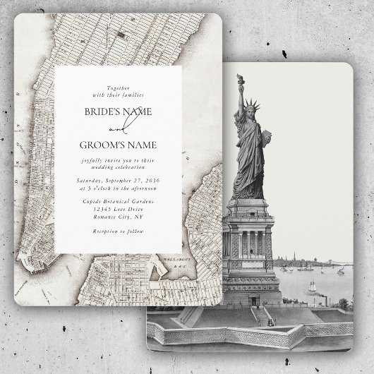 Invitation New York City Destination Mariage NYC