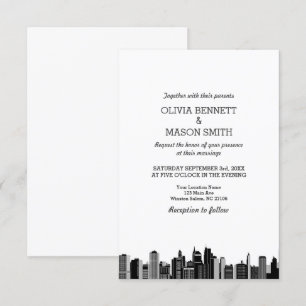 Invitation New York City Skyline Cityscape