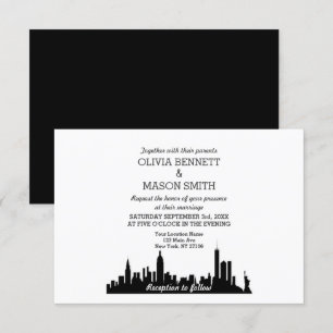 Invitation New York City Skyline Cityscape