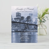 Invitation New York City Skyline Modern Luxury (Debout devant)