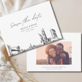 Invitation New York City Wedding Save the Date Modern