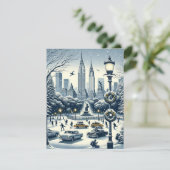 Invitation New York Holiday Elegance - Noël personnalisable (Debout devant)