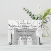 Invitation New York Mariage NYC Brooklyn Bridge (Debout devant)