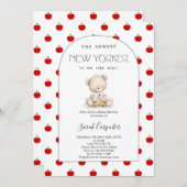 Invitation New York Themed Baby Shower (Devant / Derrière)