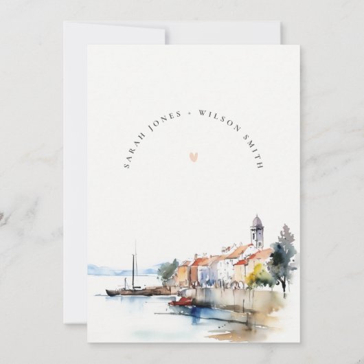 Invitation Newport Rhode Island Mariage des États-Unis (Dos)