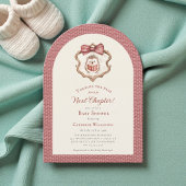 Invitation Next Chapter Watercolor Hedgehog Reading Book 