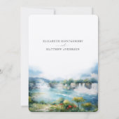 Invitation Niagara Falls Cascade Canada Mariage (Dos)