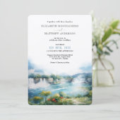 Invitation Niagara Falls Cascade Canada Mariage (Debout devant)