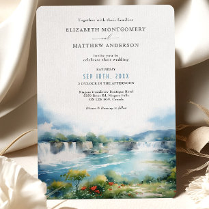Invitation Niagara Falls Cascade Canada Mariage