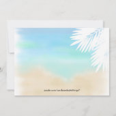Invitation Nice Beach Scene Theme Engagement Party (Dos)