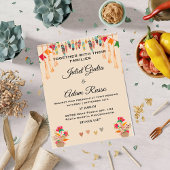 Invitation Nice boho rustique moderne élégant mariage mexicai