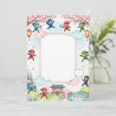 Invitation Niche Kids Martial Arts Party Decor (Debout devant)