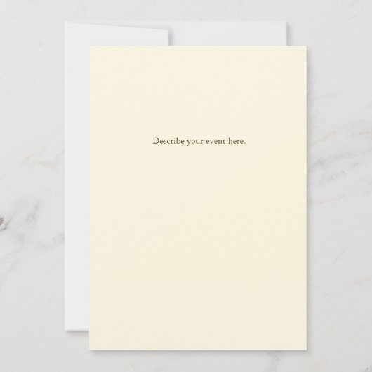 Invitation Nid d'oiseau avec œuf tacheté bleu personnalisé (Dos)