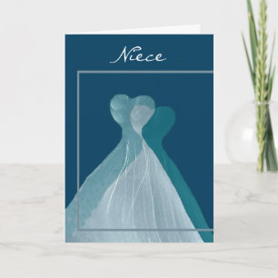 Invitation NIECE Junior Bridesmaid TURQUOISE BLEU