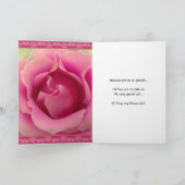 Invitation Niece Seras-Tu Ma Fille Fleur ? Robe rose (Intérieur)